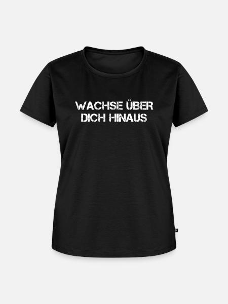 Wachse Über Dich Hinaus - Frauen Premium Bio T-Shirt - Schwarz