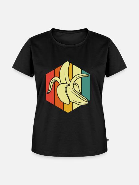 Banane - Frauen Premium Bio T-Shirt - Schwarz