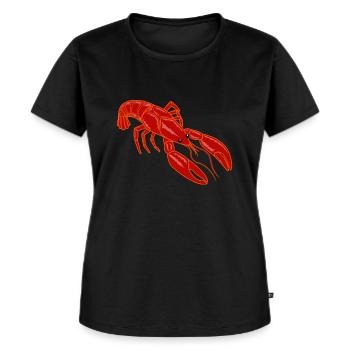 Langouste langouste langouste fruits de mer - T-shirt Premium bio Femme - noir - Devant - Selfina (174cm)