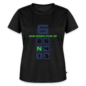 motorcycle motor-biker 6-speed bike motorcyclist - Women's Premium Organic T-shirt - black - Front - Selfina (174cm)