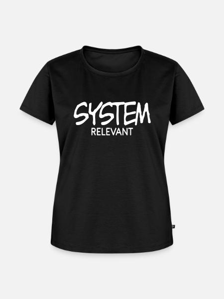 Statement System lustige Sprüche Geschenkidee - Frauen Premium Bio T-Shirt - Schwarz
