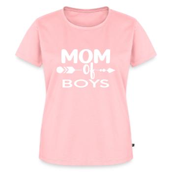 Maman de garçons - T-shirt Premium bio Femme - rose - Devant - AI Model Female 172 dark (172cm)
