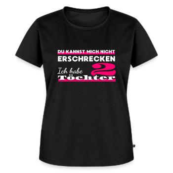 Mama und ihre Töchter - Frauen Premium Bio T-Shirt - Schwarz - Vorne - Selfina (174cm)