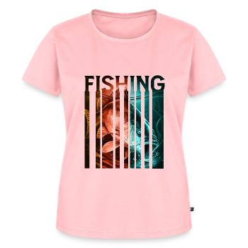 Pêche à la carpe - T-shirt Premium bio Femme - rose - Devant - AI Model Female 172 dark (172cm)