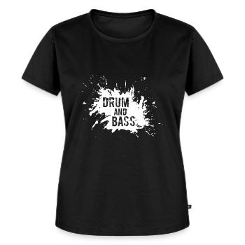 Drum and Bass - Women's Premium Organic T-shirt - black - Front - Selfina (174cm)