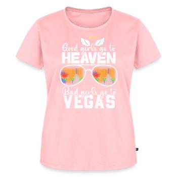 Good Girls Go To Heaven Bad Girls Go To Vegas Trip - Women's Premium Organic T-shirt - rose - Front - AI Model Female 172 dark (172cm)