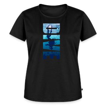 Taucher Dive Divemaster Tauchen Diver Meer - Frauen Premium Bio T-Shirt - Schwarz - Vorne - Selfina (174cm)