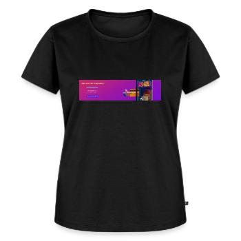 Online-Shopping Facebook-Post-Vorlage - Frauen Premium Bio T-Shirt - Schwarz - Vorne - Selfina (174cm)