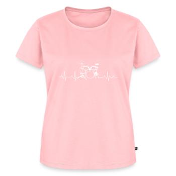 Battements de cœur - T-shirt Premium bio Femme - rose - Devant - AI Model Female 172 dark (172cm)