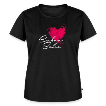 Cuban Salsa Salsa Dance - Frauen Premium Bio T-Shirt - Schwarz - Vorne - Selfina (174cm)