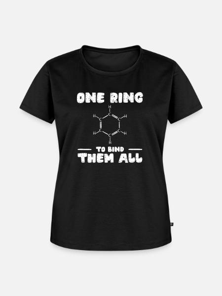 Chemie Benzolring Molekül Bindung - Frauen Premium Bio T-Shirt - Schwarz