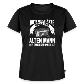 Amateurfunk Funk CD Ham Radio Operator CB Funker - Frauen Premium Bio T-Shirt - Schwarz - Vorne - Selfina (174cm)