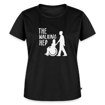 Hep Heilerziehungspfleger Soziale Berufe Motiv - Frauen Premium Bio T-Shirt - Schwarz - Vorne - Selfina (174cm)