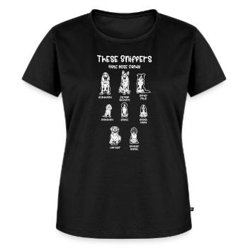 Hundeliebhaber Hundehalter Hunderassen Deutscher - Frauen Premium Bio T-Shirt - Schwarz - Vorne - Selfina (174cm)