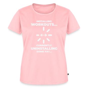 Installing Workout Gym Lover Exercise - Women's Premium Organic T-shirt - rose - Front - AI Model Female 172 dark (172cm)
