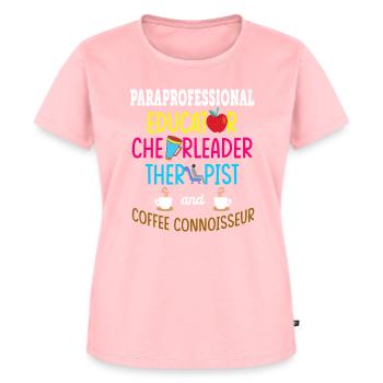 Paraprofessional Teacher Para Educator - Women's Premium Organic T-shirt - rose - Front - AI Model Female 172 dark (172cm)