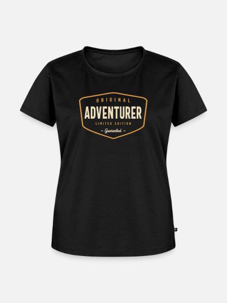 Ursprünglicher Abenteurer - Frauen Premium Bio T-Shirt - Schwarz
