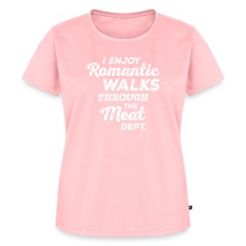 I Enjoy Romantic Walks Through The Meat Dept - Women's Premium Organic T-shirt - rose - Front - AI Model Female 172 dark (172cm)