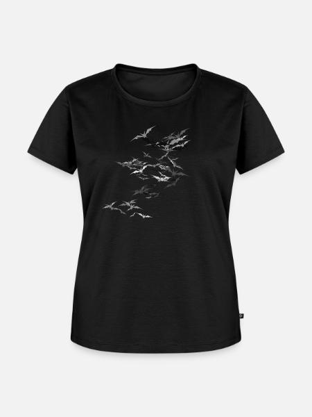 Fledermäuse - Frauen Premium Bio T-Shirt - Schwarz