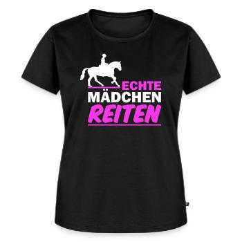 équitation - T-shirt Premium bio Femme - noir - Devant - Selfina (174cm)