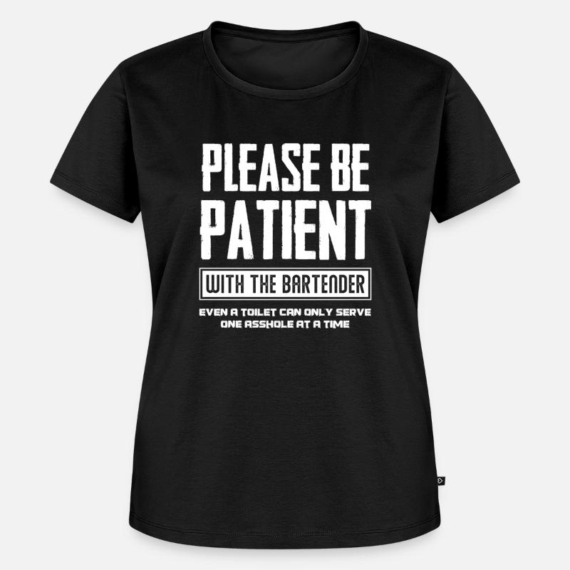 Funny bartender bartending gift bartender - Women's Premium Organic T-shirt - black