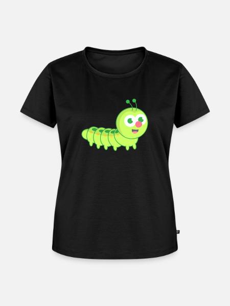 Chenille mignonne - T-shirt Premium bio Femme - noir