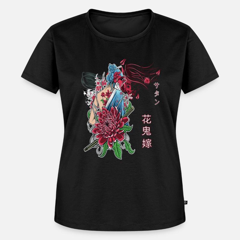 Dämonenbraut, Oni hanayome, Satan, Dämon - Frauen Premium Bio T-Shirt - Schwarz