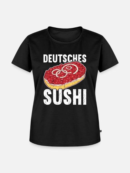 Mettbrötchen - Frauen Premium Bio T-Shirt - Schwarz