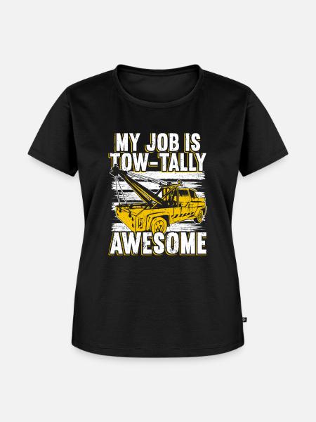 Abschleppwagenfahrer - Frauen Premium Bio T-Shirt - Schwarz