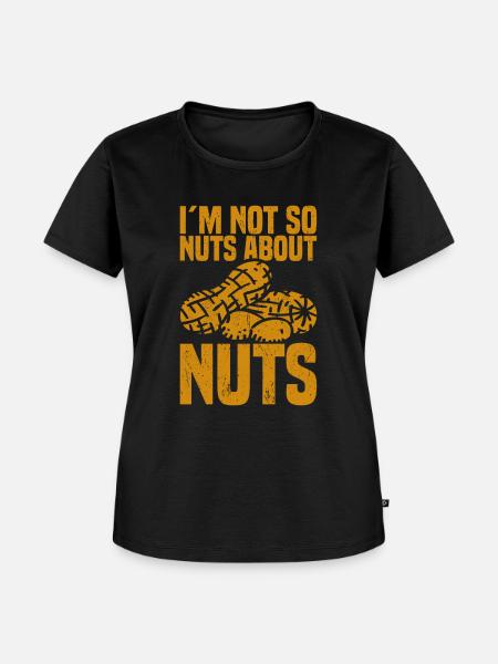 Erdnuss-Allergie Nuss-Allergie - Frauen Premium Bio T-Shirt - Schwarz