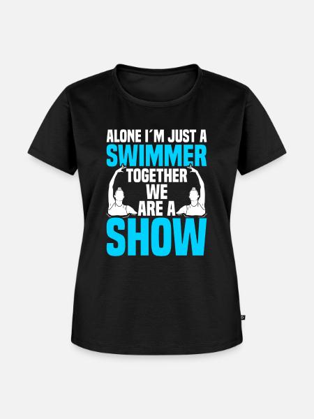 Synchronschwimmen - Frauen Premium Bio T-Shirt - Schwarz