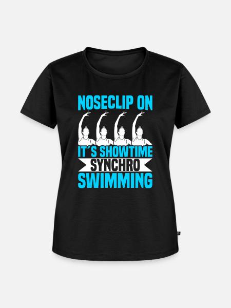 Synchronschwimmen - Frauen Premium Bio T-Shirt - Schwarz