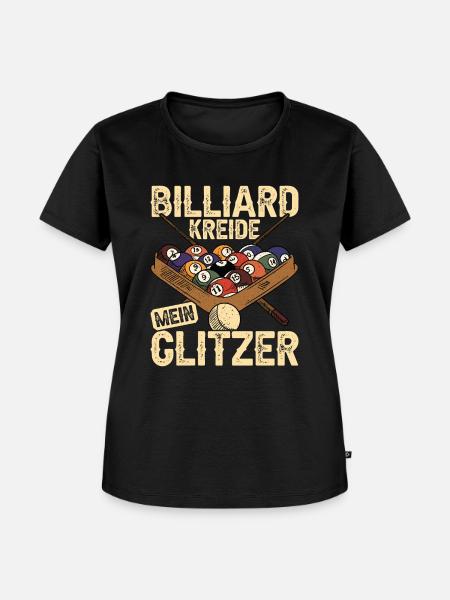 Billiard Billiardtisch Billiardkugel - Frauen Premium Bio T-Shirt - Schwarz