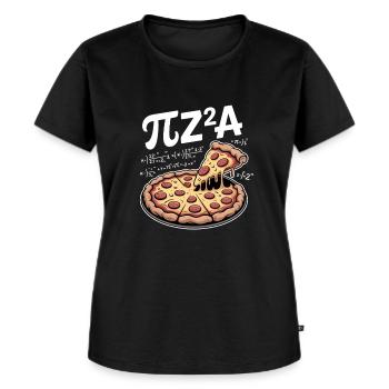 Mathezeit Mit Pizza Pi Z²A - Frauen Premium Bio T-Shirt - Schwarz - Vorne - Selfina (174cm)