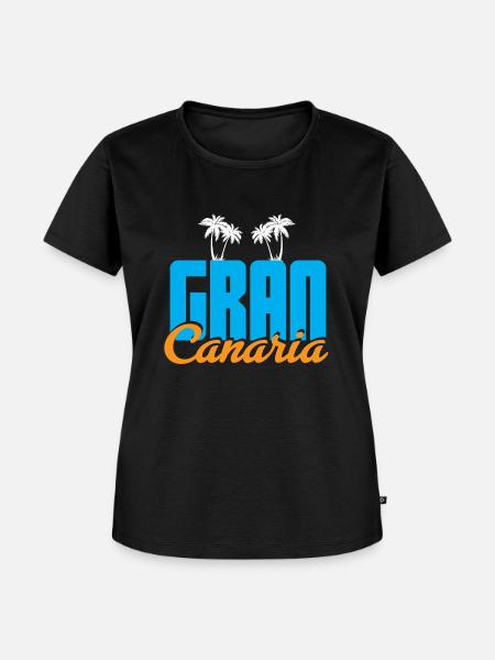 Gran Canaria - Frauen Premium Bio T-Shirt - Schwarz