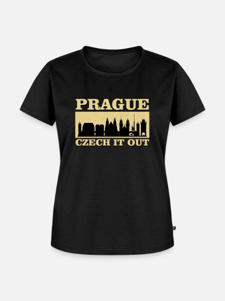 Prag - Frauen Premium Bio T-Shirt - Schwarz