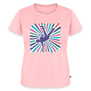 Breakdancing - Women's Premium Organic T-shirt - rose - Front - AI Model Female 172 dark (172cm)
