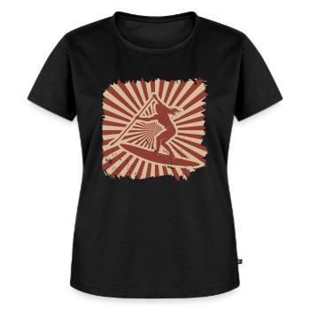Stand up paddling - Frauen Premium Bio T-Shirt - Schwarz - Vorne - Selfina (174cm)