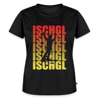 Ischgl Skiurlaub - Frauen Premium Bio T-Shirt - Schwarz - Vorne - Selfina (174cm)