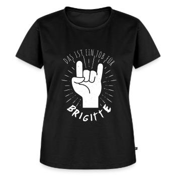Emploi pour Brigitte - T-shirt Premium bio Femme - noir - Devant - Selfina (174cm)