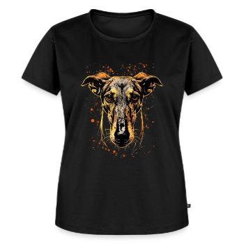 Greyhound Dog Lover Hunting Dog Love Greyhound - Women's Premium Organic T-shirt - black - Front - Selfina (174cm)