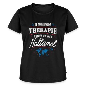 Holland - Frauen Premium Bio T-Shirt - Schwarz - Vorne - Selfina (174cm)