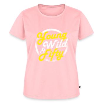 50. Geburtstag - Frauen Premium Bio T-Shirt - Rosa - Vorne - AI Model Female 172 dark (172cm)