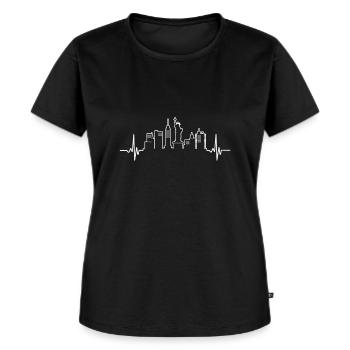 New York - Frauen Premium Bio T-Shirt - Schwarz - Vorne - Selfina (174cm)