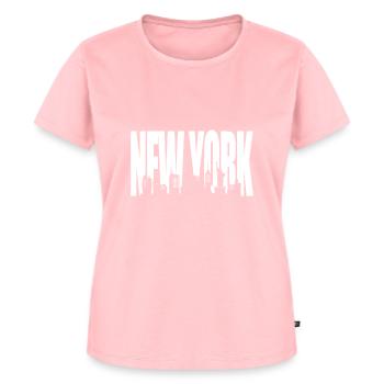 New York - Frauen Premium Bio T-Shirt - Rosa - Vorne - AI Model Female 172 dark (172cm)