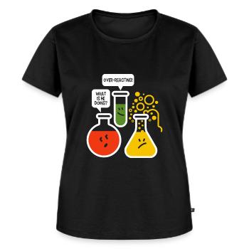 chimie - T-shirt Premium bio Femme - noir - Devant - Selfina (174cm)