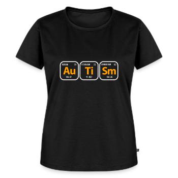 Autismus - Frauen Premium Bio T-Shirt - Schwarz - Vorne - Selfina (174cm)