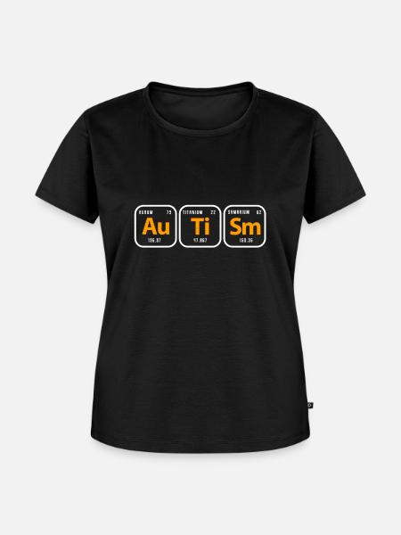 Autismus - Frauen Premium Bio T-Shirt - Schwarz