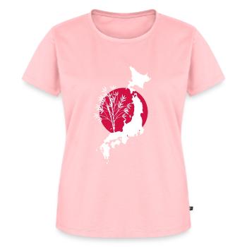 Japan - Frauen Premium Bio T-Shirt - Rosa - Vorne - AI Model Female 172 dark (172cm)