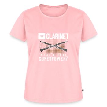clarinette - T-shirt Premium bio Femme - rose - Devant - AI Model Female 172 dark (172cm)